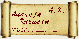 Andreja Kurucin vizit kartica